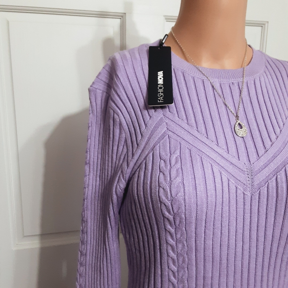 Fashion Nova Sweater Dress Womens 1X - Picture 2 of 10